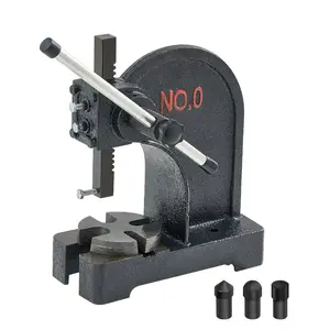 fathersdaygift VEVOR Arbor Press, 0.5 Ton Manual Arbor Press, 4.6 Maximum Height, Cast Iron Heavy-duty Manual Desktop Arbor Press, Precision Hand Press for Stamping, Bending, Stretching, Forming