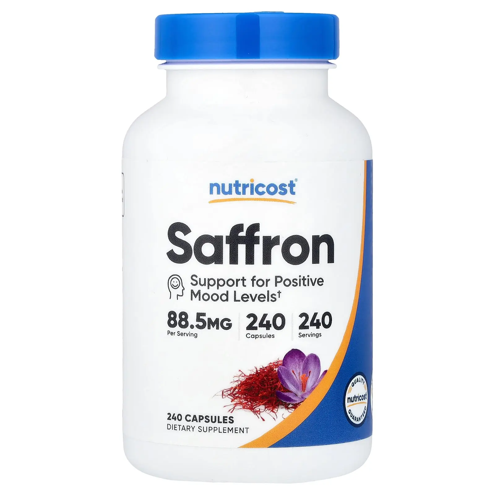 Nutricost Saffron, 88.5 mg , 240 Capsules