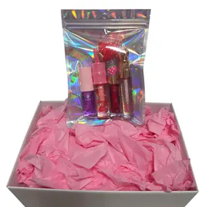5-Piece Hydrating Juicy Lip Gloss Bundle Pack - Lip Care Set, Vibrant Colors for Everyday Wear, Waterproof Tinted Balm, Holiday Flirty, Unique Clear Classic