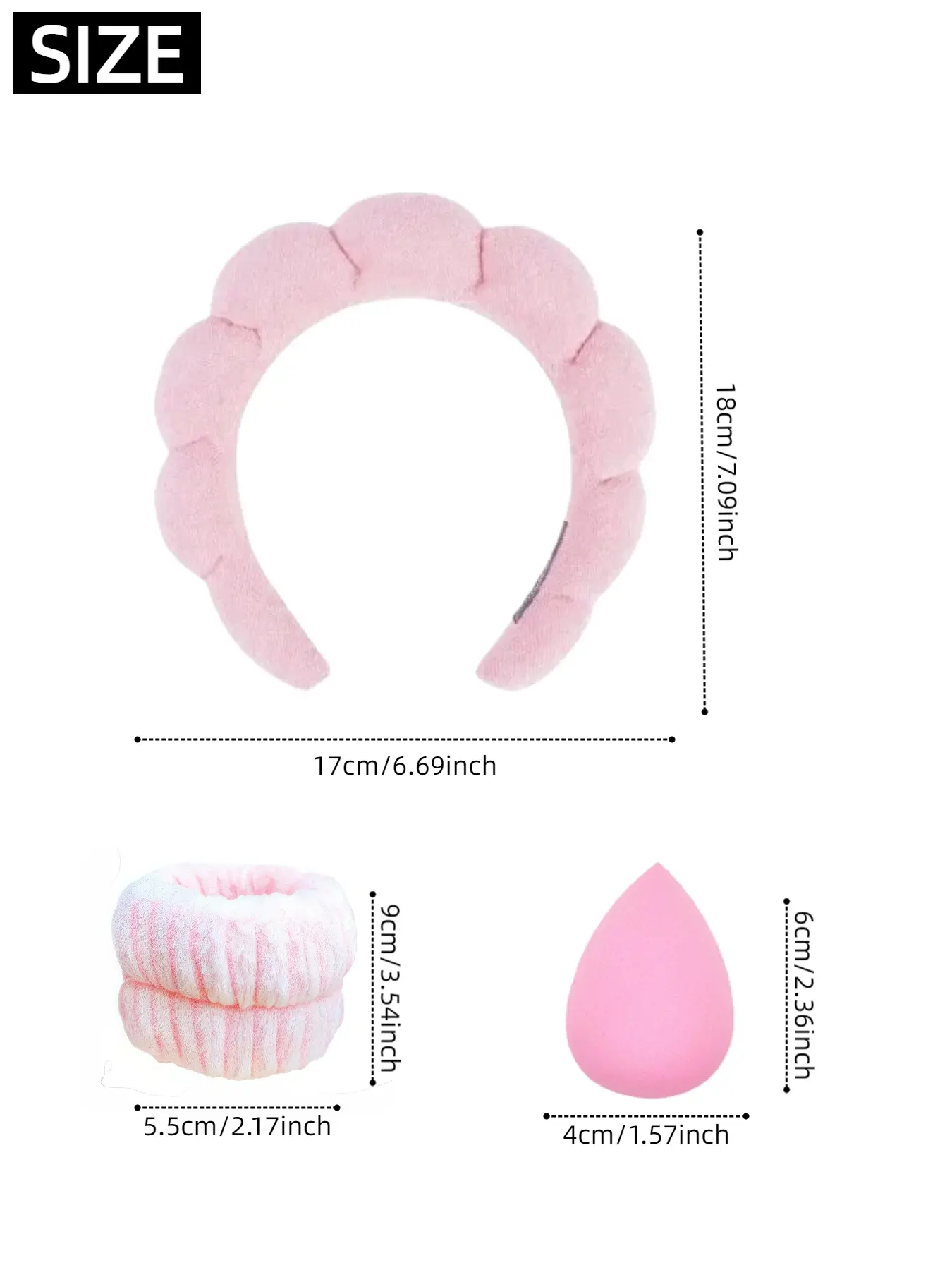 5-in-1 Cloud-Like Headband Set – Plush Soft, No-Slip & No  display picture 1