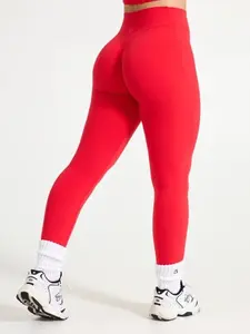 Aggressive Scrunch Legging - Salsa Red