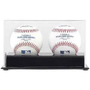 Baseball Cube 2-Ball Deluxe Display Case