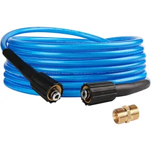 Washer Hose 25 FT X 1/4 Inch, Kink Resistant Power Washer Hose, Replacement  Washer Hose with M22 Fittings for  Brands, 3000 PSI