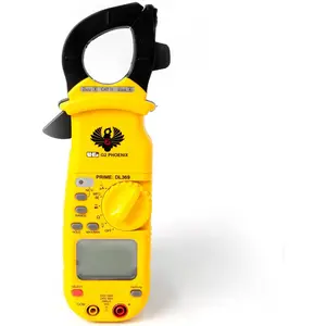 Digital Clamp Meter HVAC Auto-Ranging 4000 Counts Volt Meter AC Amp Meter Measures AC Current AC/DC Voltage & Microamps Capacitance Resistance Diodes NCV Continuity Tester Live Wire Test