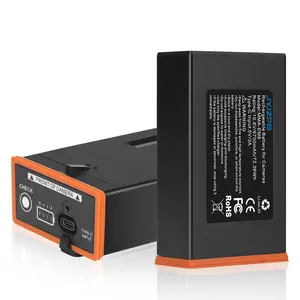 2 Packs 6700mAh Rechargeable Battery for Moultrie Edge Battery Pack, Rechargeable Lithium-Ion Battery Pack for Moultrie Power Mag Edge Series Cameras  Cellular Trail Hunting Camera