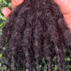 Kinky Coil Curly Loc Extensions Human Hair - 20 Loc Bundle