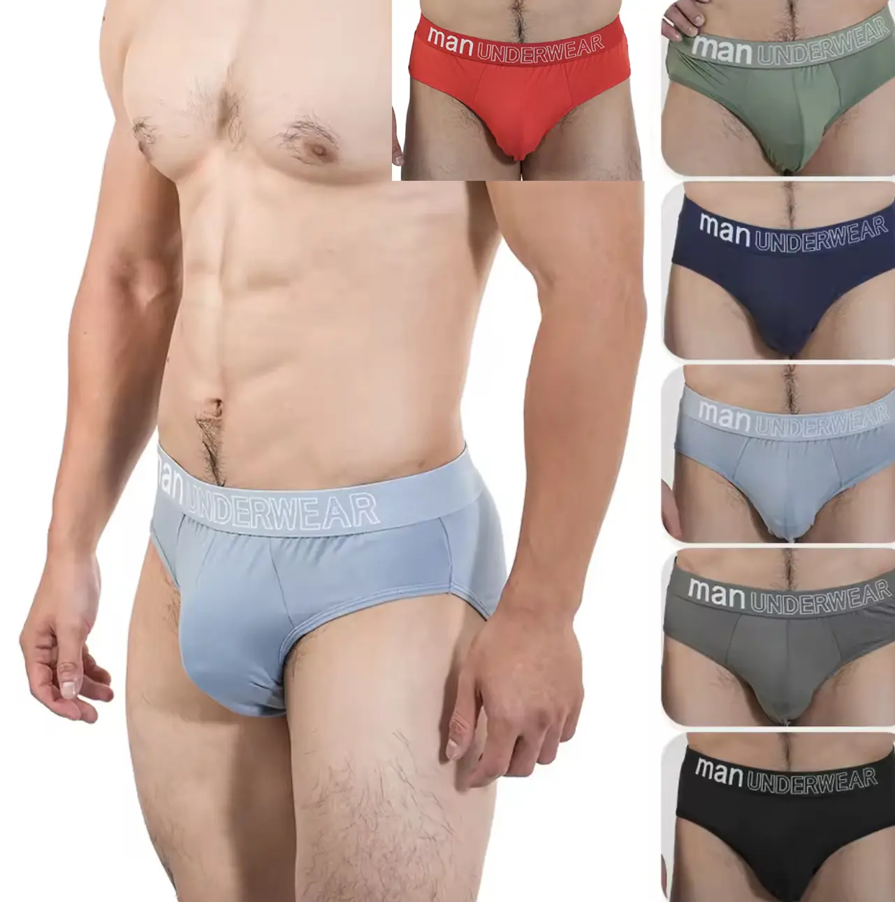 Men's Letter Print Casual Underwear Boxers - 6 Pcs/Lot, Comfortable Menswear, Ideal Gift for Men