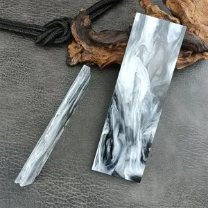 1pcs Universal Acrylic Tool Handle Material Marble Tool Handle Material DIY Tool Accessories Handle Engraving Material