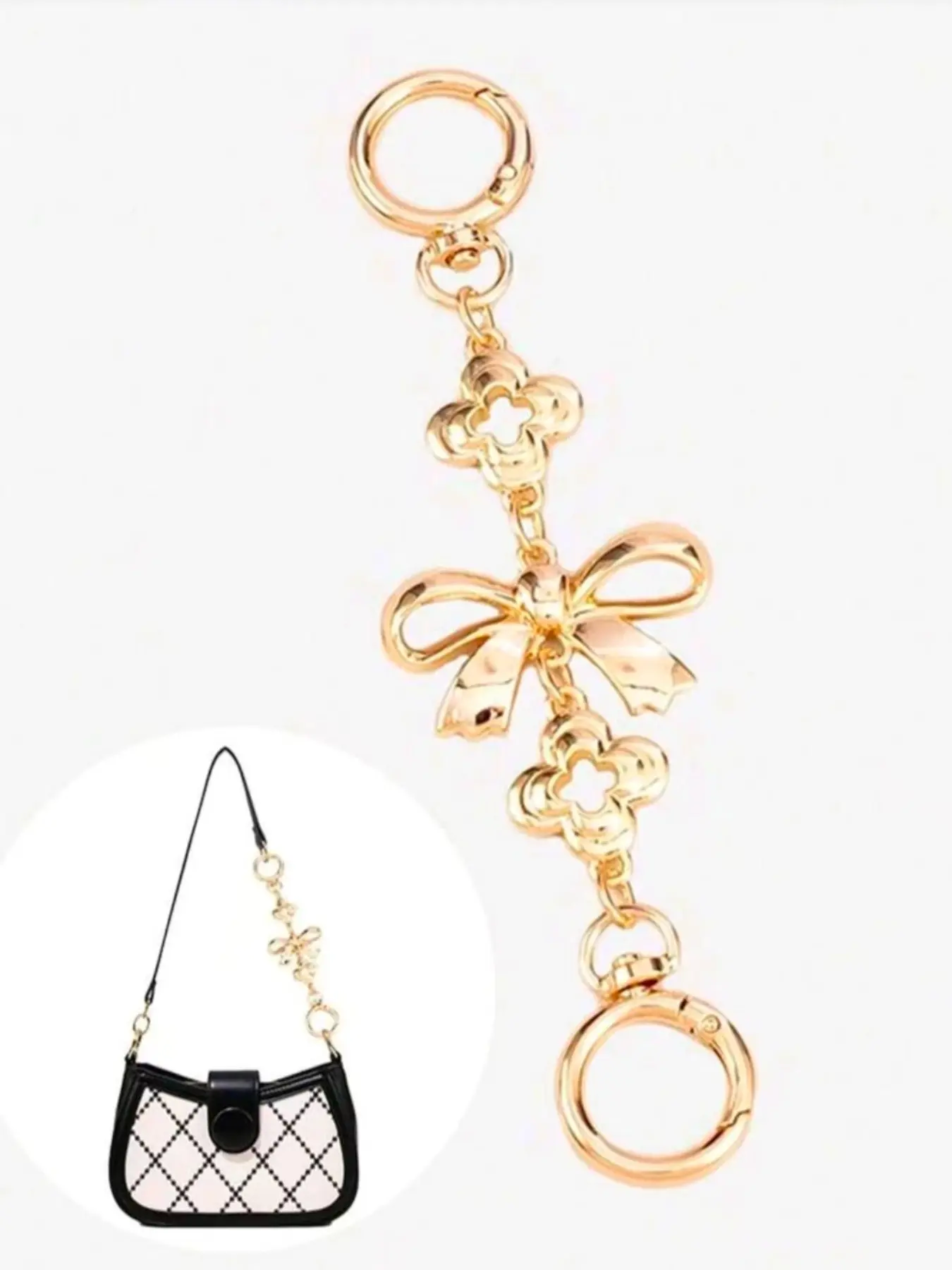 1pc Bag Extender Chain, bag chains for handbags, Purse Strap Extenders, Detachable Shoulder Strap, Replacement Accessories for Handbag, Shoulder Bag, Crossbody, All Seasons