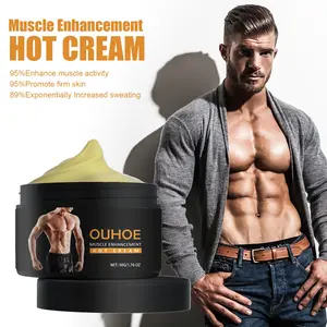OUHOE Men's Abdominal Firming Hot Cream Body Contouring Skin Tightening Cream Fat Burning Muscle Shaping Belly Toning Moisturizing Care