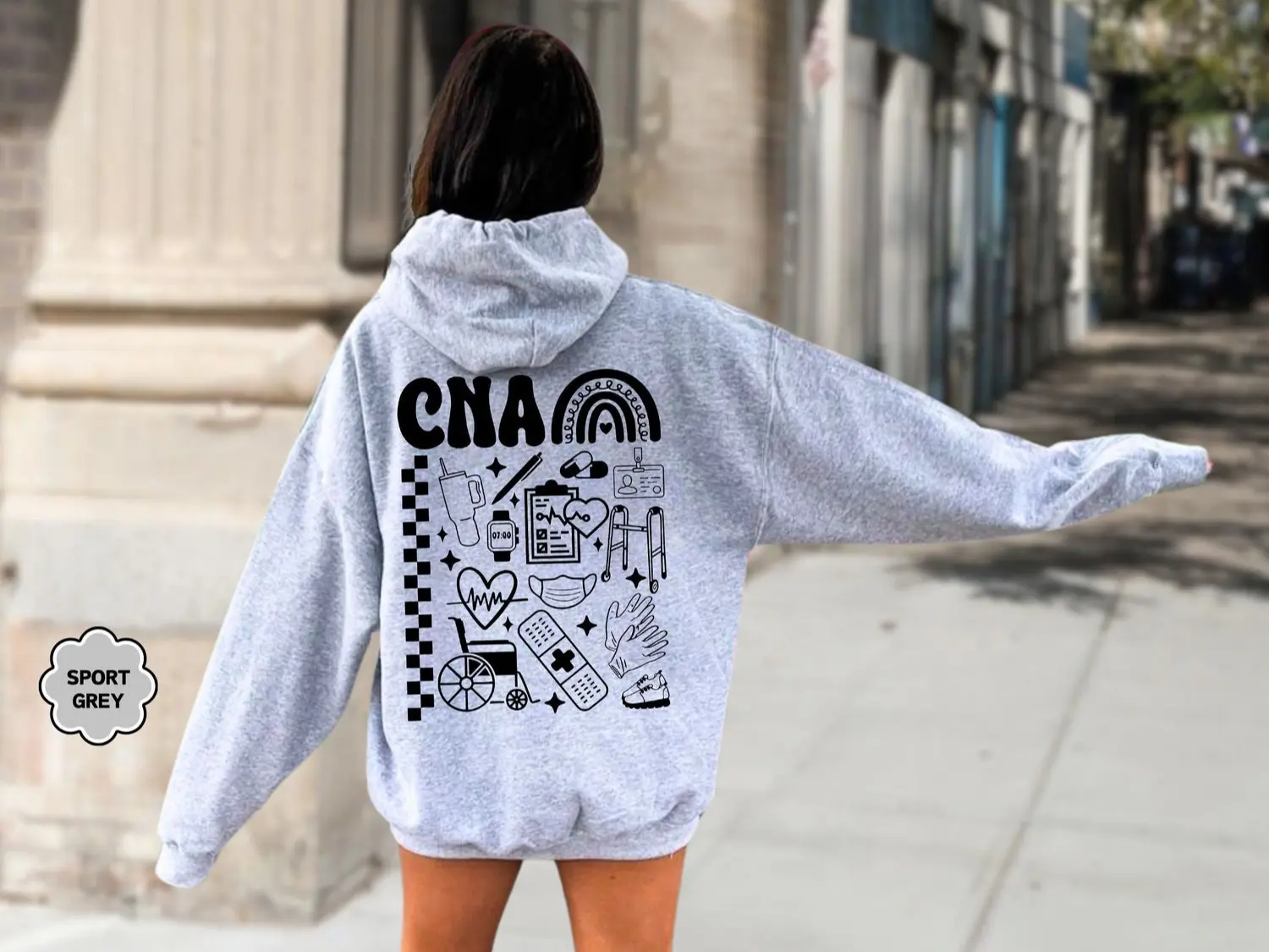 CNA Hoodie, Certified Nursing istant Sweatshirt, CNA Sweatshirt, CNA Gift, Nurse Life Sweatshirt, Nurse Gifts, Certified Nursing Sweater