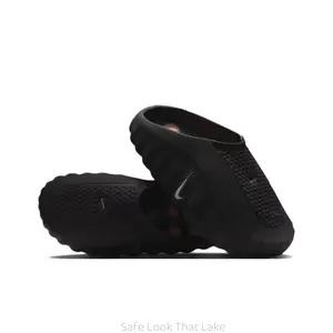 Mind 001 Quiet Closed-Toe Slippers Black - Stylish, Comfortable, Non-slip, Durable, Versatile Sports and Casual Slippers
