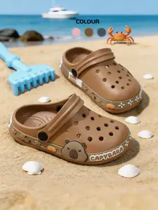 Children Comfort One-Step Slip-On Hole Shoes, Eva Slide Sandal, Summer Sandal, Eva Material, Less Than Ankle Height, No Ca Prop 65 Warning, Ideal for Kids