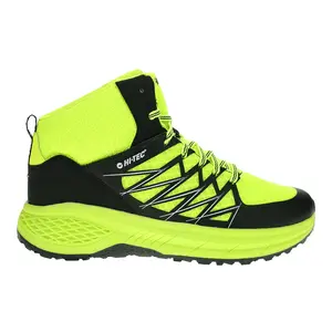 Hi-Tec Mens Demolisher Mid Hiking Hiking Casual Boots Ankle - Black, Yellow