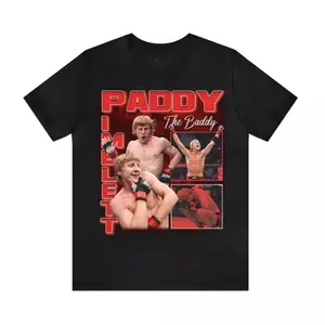 Paddy Pimblett The Baddy Vintage 90s Retro Graphic Collage T-Shirt, Fashion Cotton, Full Colors, Full Sizes, For Men, For Women