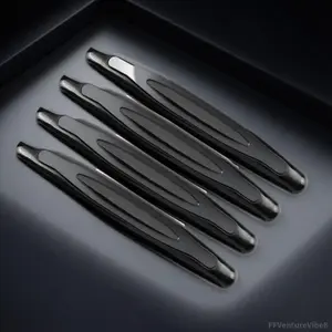 4-Pack Universal Car Door Edge Guards: Scratch-Resistant Anti-Collision Rubber Strips for Cars SUVs Vans - High-Density, Easy Install, Durable Protection FFVentureVibe8