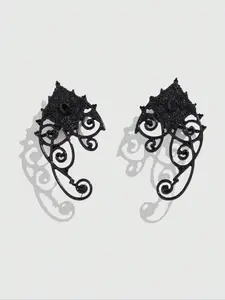 Vintage Gothic Fairy Earrings for Women, Handmade Fashion Cosplay Jewelry Elven Ear Tips, Punk Style, All Seasons Wear, No Choking Hazard