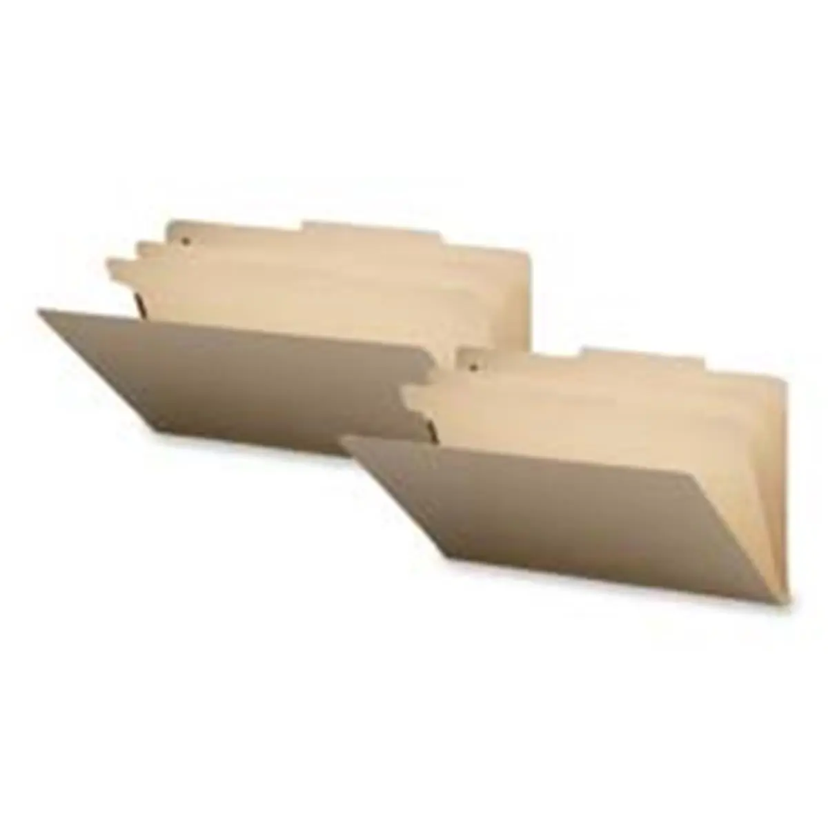 Smead Manufacturing Company SMD19000 Manila Folders, 2 Dividers with 1/3 Cut & 2/5 Cut Right of Center, 14.75in.x10in Legal Size, 18 Point Manila Stock