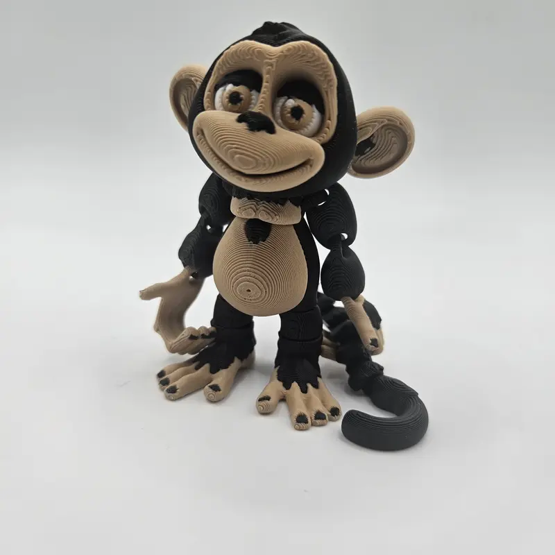 Monkey | 3D Printed Articulating Figurine Great Gift and Desk Figure