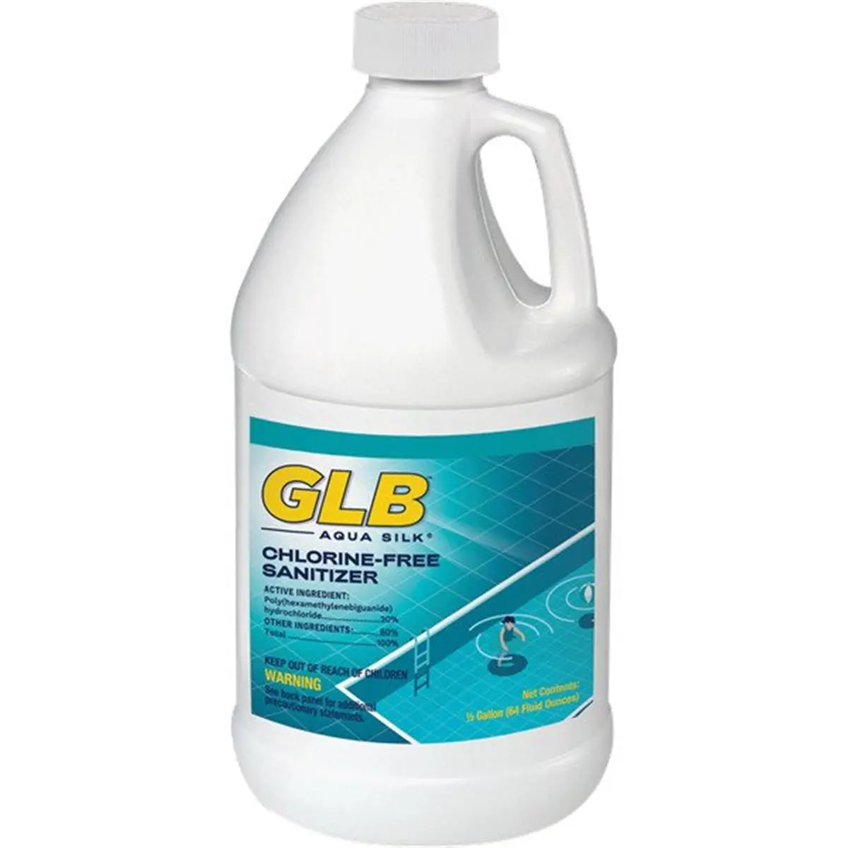 212 MAIN GLB Aqua Silk Liquid Sanitizer, Chlorine-Free Pool and Spa Treatment, Ideal for Aquatic Sports, 64 oz, 64Oz