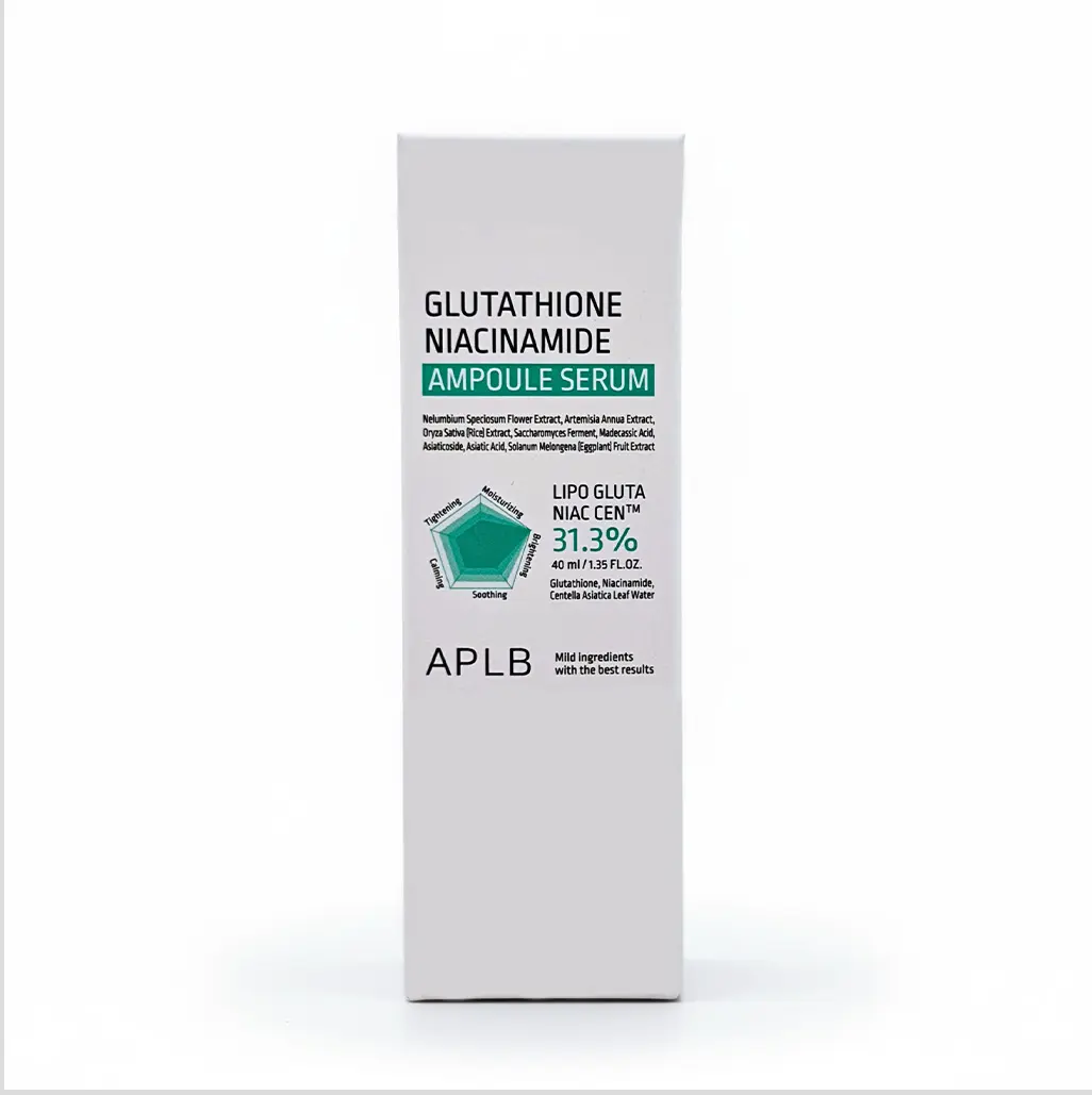 APLB Glutathione Niacinamide Ampoule Serum – Brightening & Hydrating LIPO  GLUTA NIAC CEN 31.3% -1.35fl.oz Moisturizer