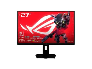 ASUS ROG Strix 27 inch Dual Mode 5K 180Hz, QHD 2K 1440P 330hz AMD FreeSync Premium Pro & G-SYNC Compatible 0.03ms HDR600 USB-C OLED Gaming Computer Monitor with Height Adjustable, Swivel, Pivot & Tilt Stand XG27JCG