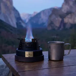 BATU Night Owl Alcohol Stove Mineral Oil Stove Portable Indoor Outdoor Heating Tea Boiling Coffee Cooking Food Warmer Campfire Barbecue Grill