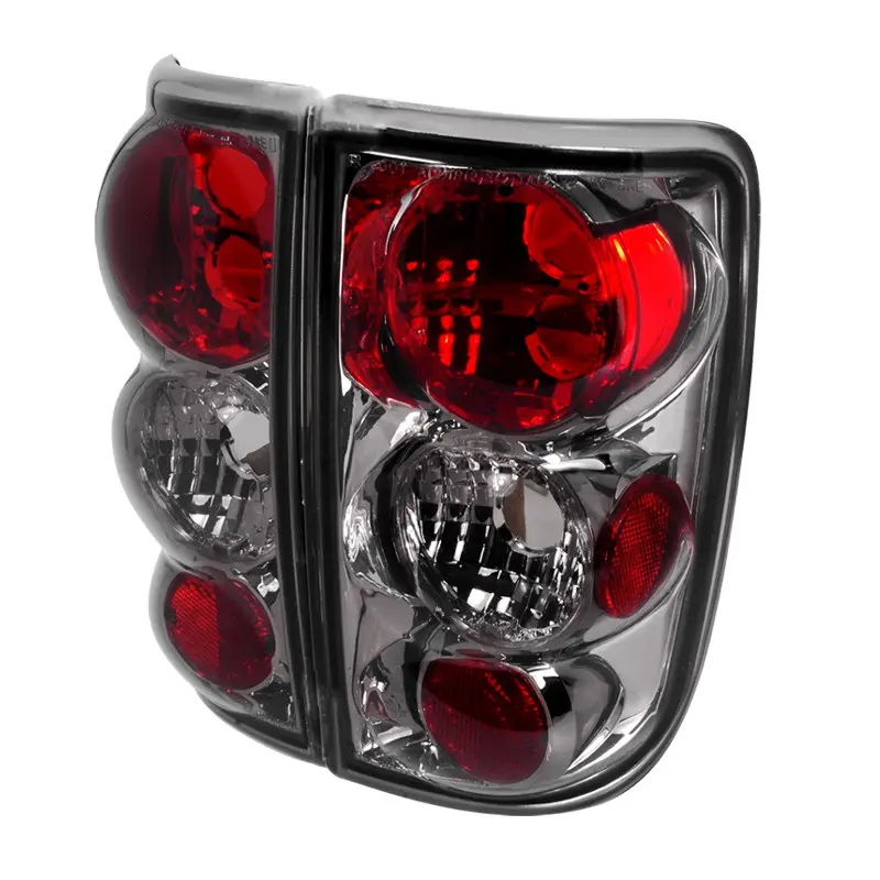 SPEC-D TUNING Chrome Housing Smoke Lens LED Car Tail Lights with Brake Turn Signal for 1995-2004 Blazer, S10 Jimmy, Envoy, Oldsmobile Bravada