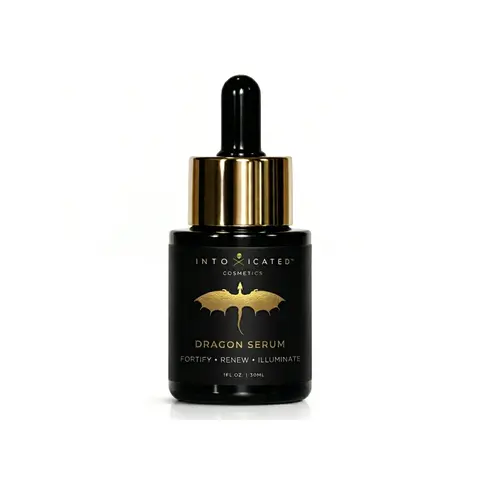 Intoxicated Cosmetics Dragon Serum | Longevity Antioxidant Serum with Astaxanthin, Dragon's Blood, Ashwagandha & Ergothioneine for Firming, Hydrating, Barrier Support, and Defense Against Aging & Environmental Stressors