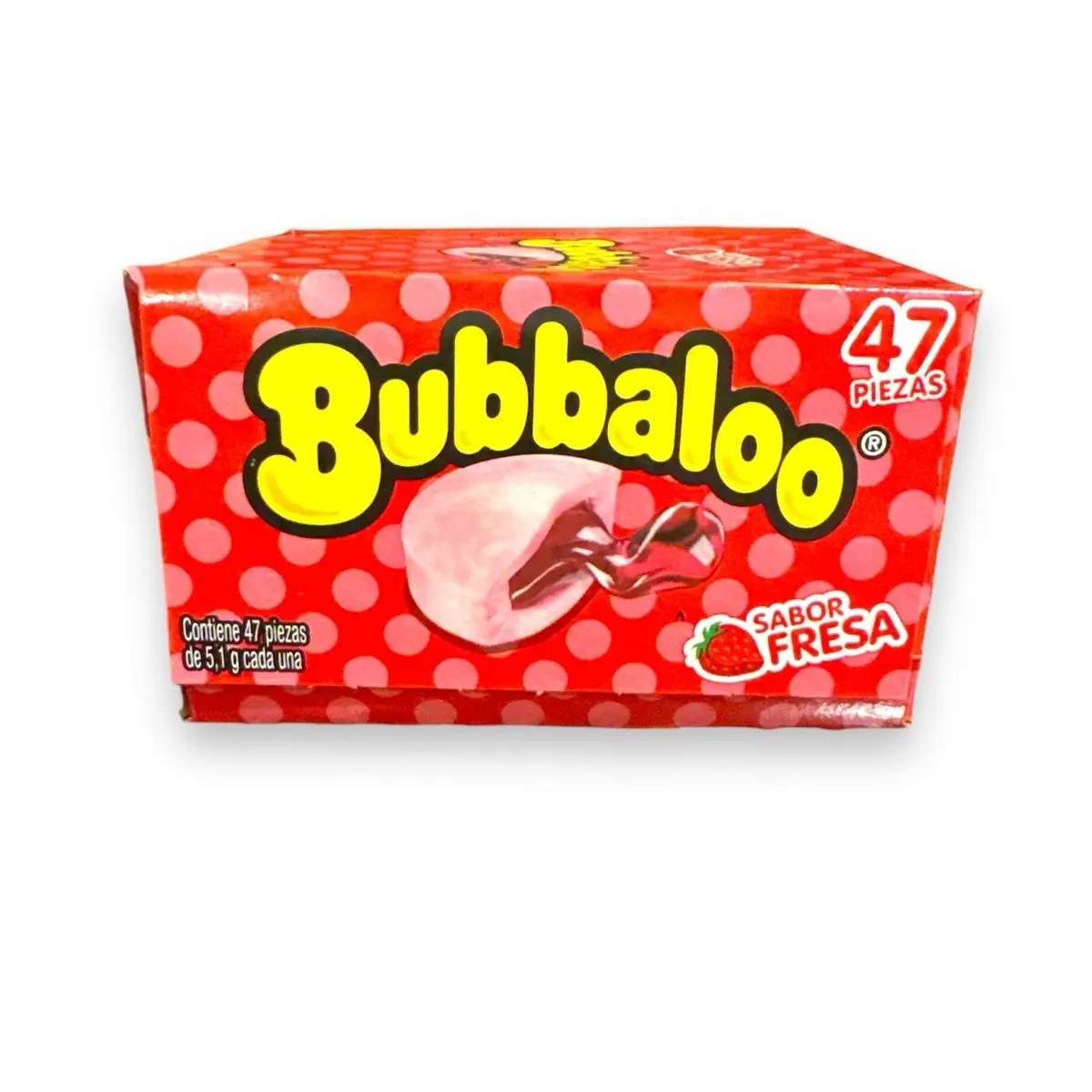 Bubbaloo Strawberry Gel Filled Gum Bubbaloo Strawberry Gel Filled Gum