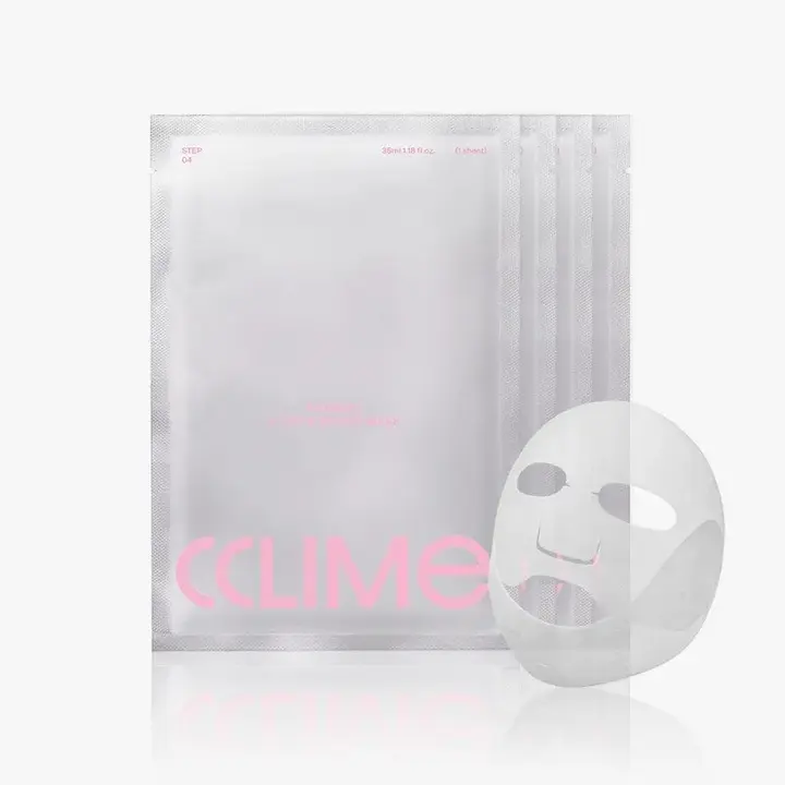 CCLIME CoreSet V-Lift & Revive Mask - 2-Step Facial Sheet Mask, Milky Essence, Firming & Lifting Skincare (Set of 4)