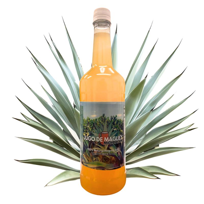 Maguey Juice - Jugo De Maguey Michoacano Tarasco de 1 litro (33.3Fl Oz) 100% Natural (Natural & Asado)
