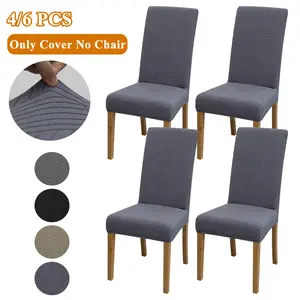4/6 Piece Volleyball Pattern Elastic Dining Chair Covers, All-Seasons Comfortable & Elegant, Detachable, Suitable for Home & Commercial Use