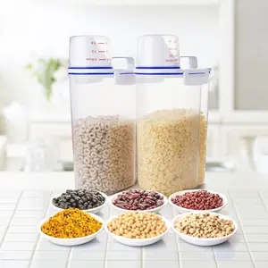 4-Piece Set Large-Capacity Vacuum-Sealed Grain Storage Containers – Specialized Airtight Jars for Rice, Grains and Other Dry Food Preservation