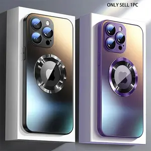 New Matte Premium Frosted Magnetic Phone Case Cover for iPhone 17, 16, 15 Pro Max, 14 Plus, 13, 12 ,11Plus , MagSafe comes with Camera Protective Mirror Provides shockproof protection Includes the lens with features, waterproof and dirt resistant.