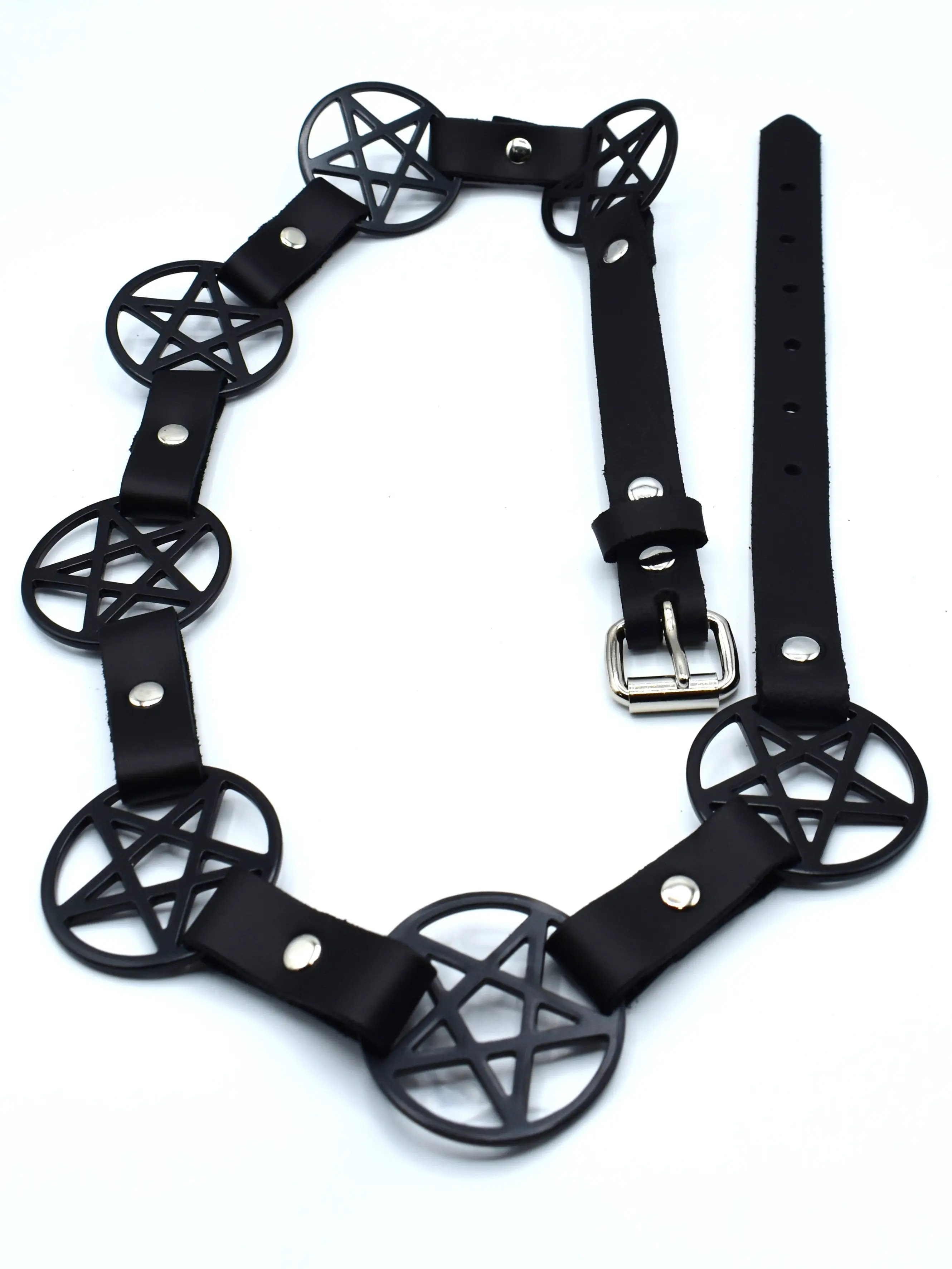 Pentagram Link Belt- Black RESTOCKING SOON! SIGN UP FOR NOTIFICATIONS!