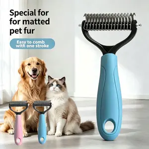 Cat & Dog Comb with Rounded Endswith Rounded Ends, Pet Comb for Detangling Shedding Deshedding Brush, Grooming Tools for Pet， cat comb,pet hair removal tool