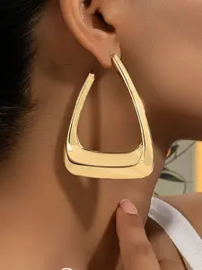 Fashion Vintage Simple Classic Geometric Triangle Earrings for Women, Daily Wear, Stylish Accessory, Fashion Accessories, Perfect Gift Idea