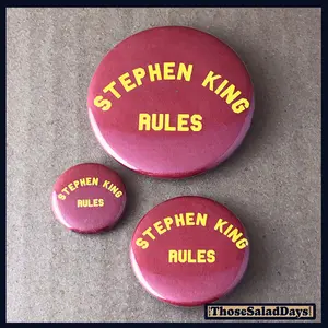 Stephen King Rules -Button/Bottle Opener- Single
