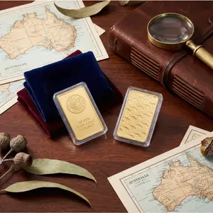 These gold-plated collectible tokens feature a design on the back, a mirror-polished finish, and are housed in a protective capsule. They can be stacked and displayed as a decorative piece on a table, or carried as a souvenir. A suitable gift for men.
