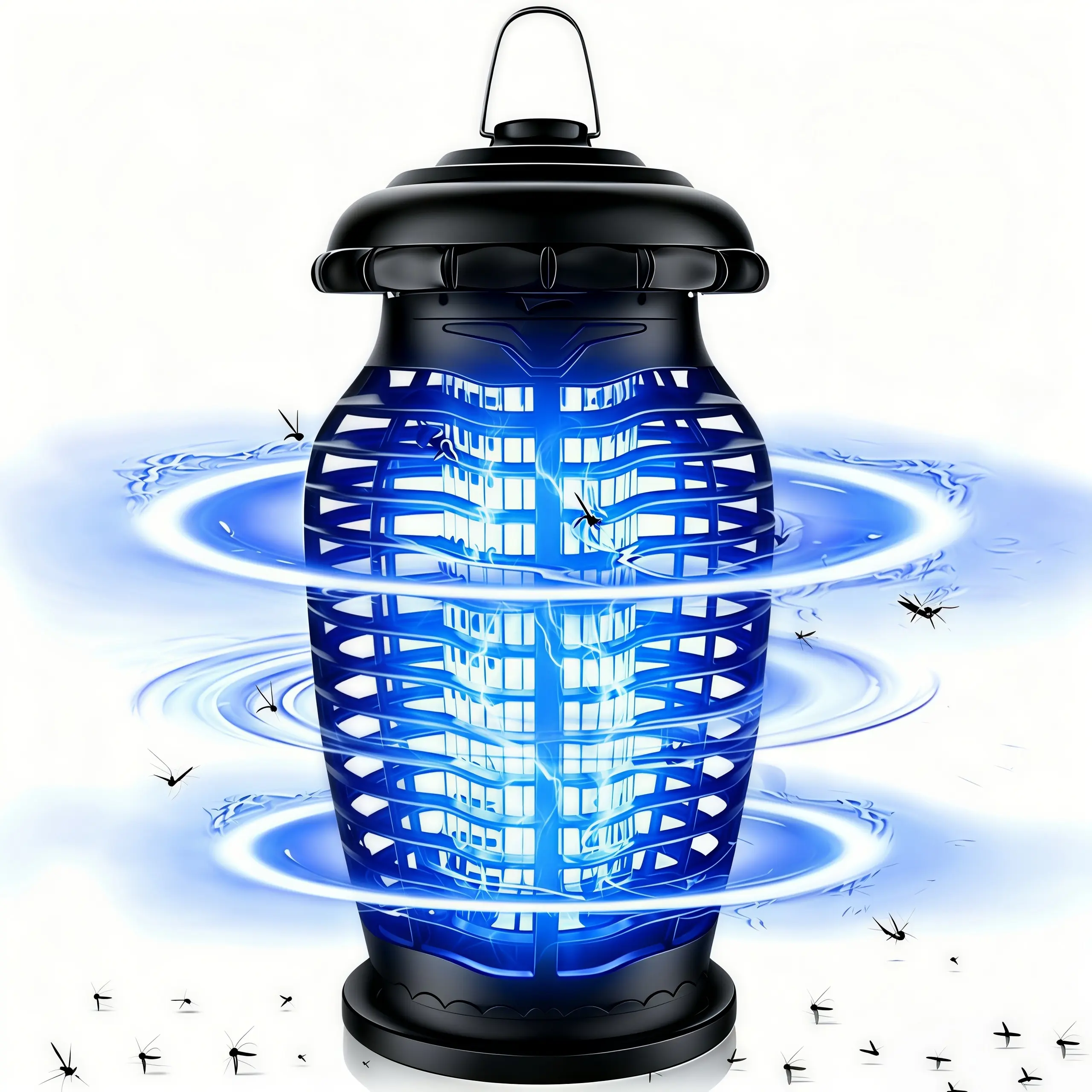 LMMAKE 1PC 15W UV Electric Bug Zapper - 4200V Mosquito Killer Lamp with Advanced Insect Attraction, Easy Maintenance, Indoor-Outdoor Fly Trap for Bedrooms, Homes, Gardens, Black