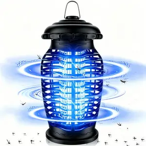 LMMAKE 15W UV LED Electric Shock Mosquito Killer, Efficient Insect Eliminator & Fly Trap for Outdoor Patios, Household Indoor Use