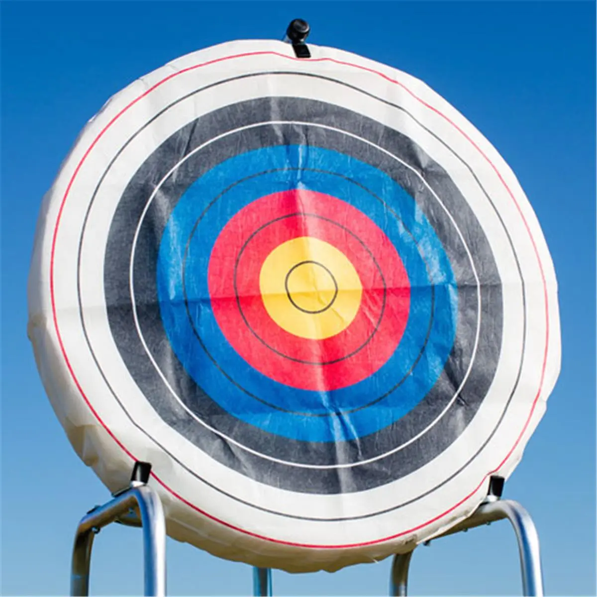 6" Thick Ethafoam Round Archery Target for School Use - 36 in. Model SSN 1375655, Replaceable Core, Self-Healing, Weatherproof, Insect-Proof, All-Seasons Archery Targets