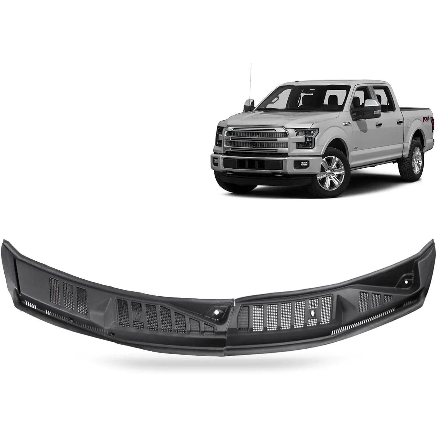 Automotive Front Windshield Wiper Blade Insert Panel Replacement Part, Car Accessory Compatible with 2015-2020 Ford F150 Front Hood Grille (FL3z15022a69b), Car Accessories