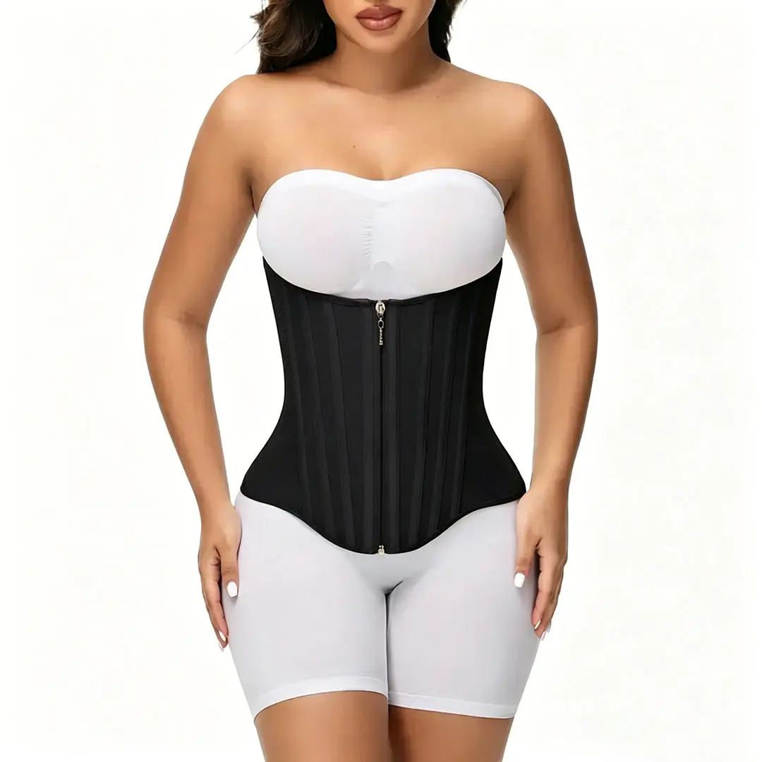 Women's Retro Underbust Zipper Shapewear Corset - Compressed Shapewear Belt for Body Shaping, Tummy & Abdominal Firming, Lady's Wedding & Sportswear Body Molder, Compressed Shapewear Belts