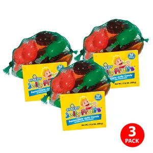 Ricky Joy® Jelly Fruits™ - Squeezable Mesh Bag - (Pack of 3)