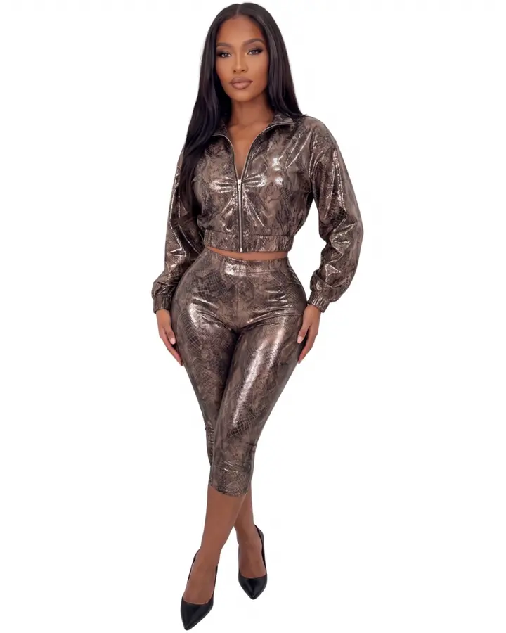 Viper Venom Jacket-Capri Set
