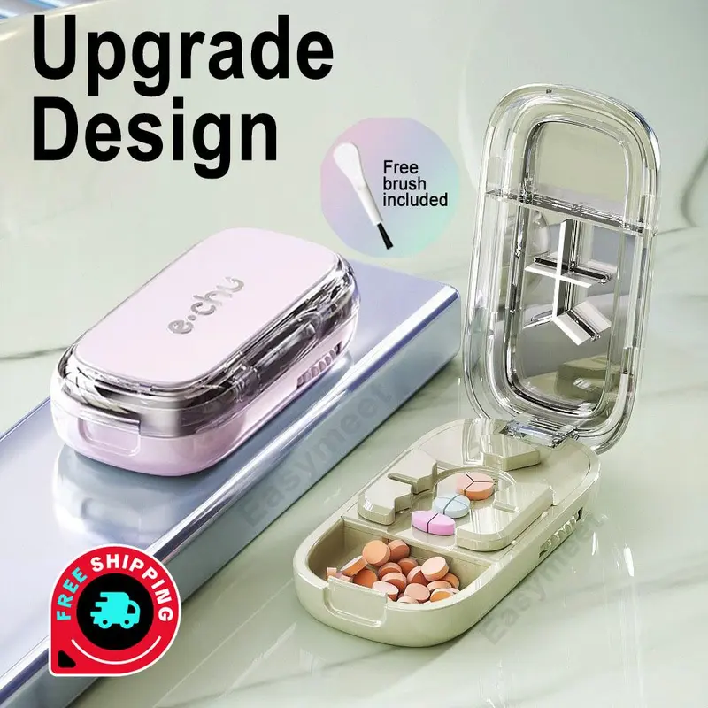 [Summwins] Adjustable Pill Splitter - Prop 65 Safe ABS Material Healthcare Pill Organizer with Precise Alignment for Child, Home Use, Small Tiny Tablets, Storage (2026 Jumpstart Sale, PC Compatible) [Dealsforyoudays]
