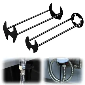 Multifunctional Sink Wrench Set, New Faucet Tool for Kitchen and Bathroom, Narrow Space Handle, 2 Piece Kit