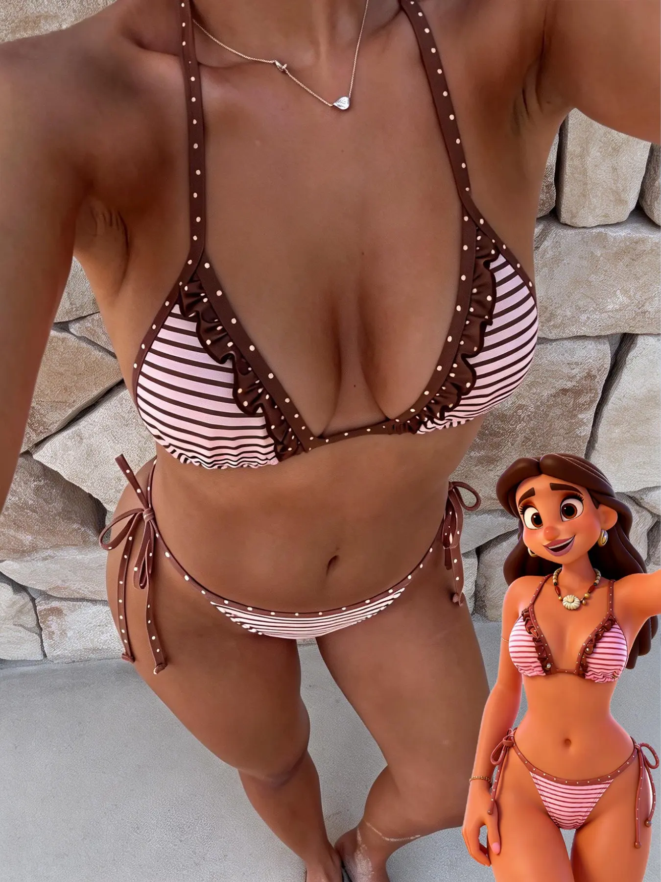 Women's Swimsuit bikini, String swimsuits, Bikini Swimwear Set, casual sriped polka beachwear swimsuit, Going Out, Vacation Outfits, Pool Party beachwear Striped Bikini Sets Summer 2026